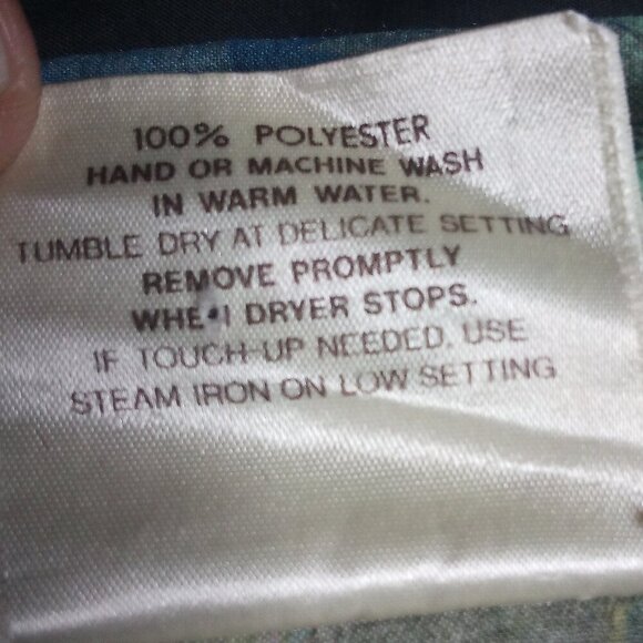 Vintage Stockton Abstract Strokes Geometric Polyester Disco Shirt - Picture 5 of 7